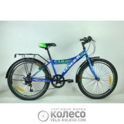 Велосипед 24" GENERAL 1,0 STEEL (7 sp) рама 13" синій