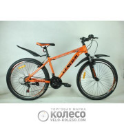 Велосипед 26" GENERAL 5,0 STEEL (21 sp) рама 16" чорно-жовтогарячий
