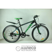 Велосипед 26" GENERAL 5,0 STEEL (21 sp) рама 16" зелено-чорний