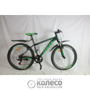 Велосипед 26" GENERAL 6,0 STEEL (7 sp) рама 16" зелено-чорний