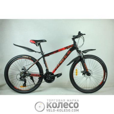 Велосипед 26" GENERAL 9.0 ALLOY (21 sp) рама 16" червоно-чорний Велосипед 26" GENERAL 9.0 ALLOY (21 sp) рама 16" червоно-чорний