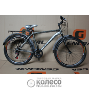 Велосипед 26" GENERAL 5,1 STEEL (7 sp) рама 19" чорно-сірий