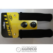 Грипси SPELLI SBG-132CR, прямі, круглі, виготовлені з неопрену, з логотипом, довжина 125 мм, комплект 2 шт., в упаковці