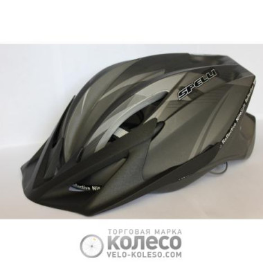 Шолом Spelli SBH-4000-M, Чорний матовий, розмір M(55-61 см), з козирком Шолом Spelli SBH-4000-M, Чорний матовий, розмір M(55-61 см), з козирком