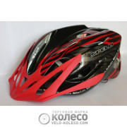 Шолом Spelli SBH-5900-M, Чорно-Червоний, розмір M (55-61 см), з козирком
